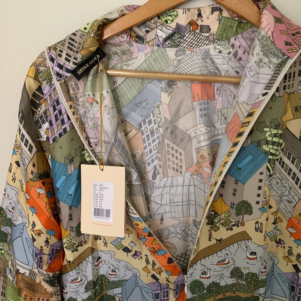 NWT - Stine Goya Dean Dress - City Print - Size XS - Picture 3 of 5